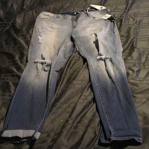 YMI jeans ankle rip and tear 20 NWT